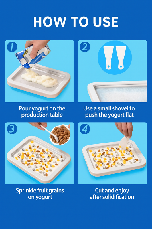 Ice Cream Maker Pan with Scrapers