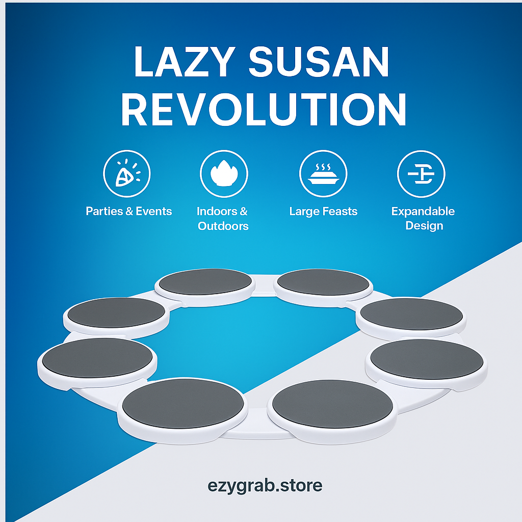 Ezygrab 360° rotating dining turntable