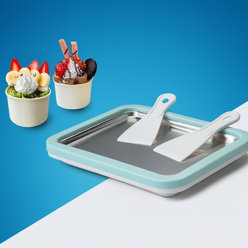 Ice Cream Maker Pan with Scrapers