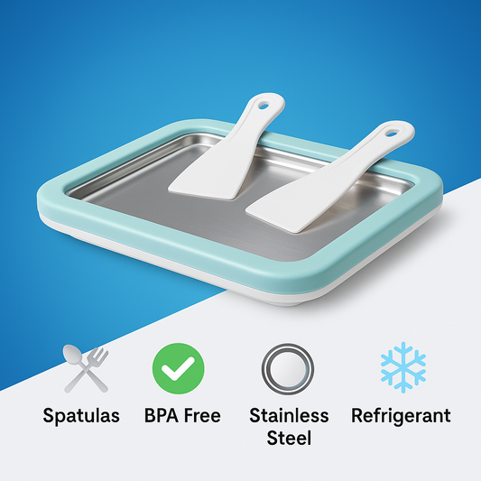 Ice Cream Maker Pan with Scrapers
